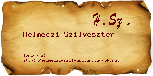Helmeczi Szilveszter névjegykártya