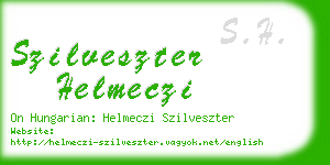 szilveszter helmeczi business card